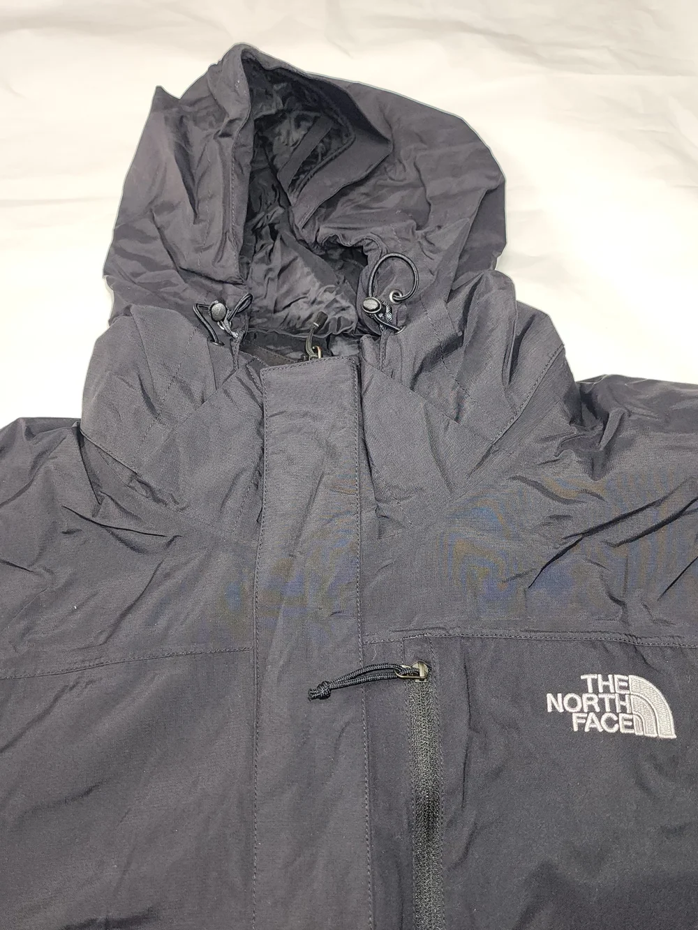 The North Face Hyvent Men's 2 In 1 Black Snowboard Ski Hooded Jacket Size Xlarge